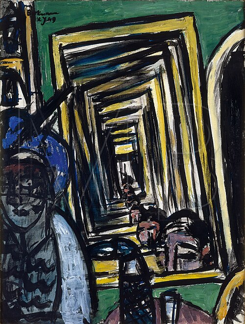 Café-Interieur with Mirror-Play, 1949, Max Beckmann