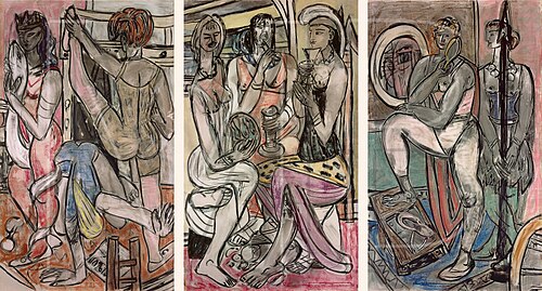 Ballet Rehearsal (unfinished), 1950, Max Beckmann