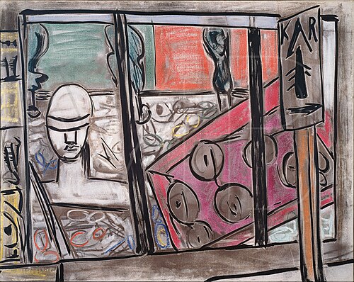 Optician's Shop (unfinished) / Spectacle Shop / Eyeglasses, 1950, Max Beckmann
