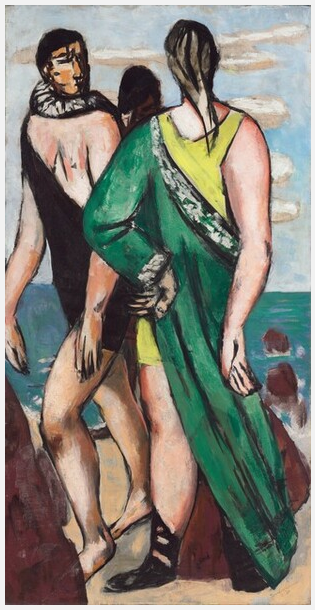 Bathing Scene (The Green Cloak), 1934, Max Beckmann