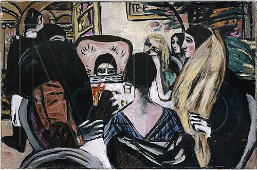 Hotel Claridge I, 1930, Max Beckmann
