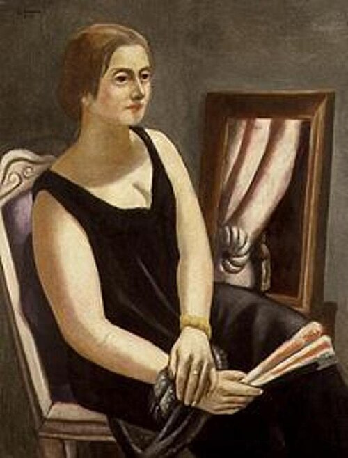 Portrait of Minna Beckmann-Tube, 1924, Max Beckmann
