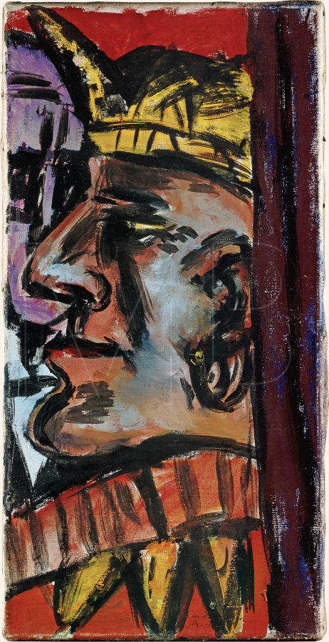 Red Clown / Man with Crown, 1941, Max Beckmann