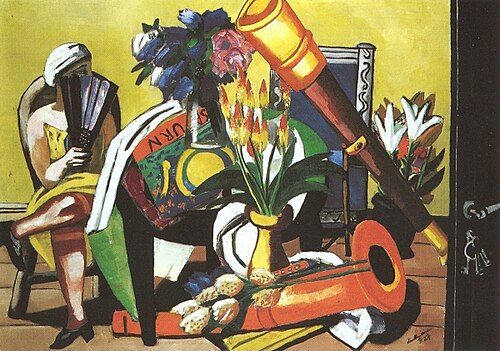 Large Still Life with Telescope, 1927, Max Beckmann