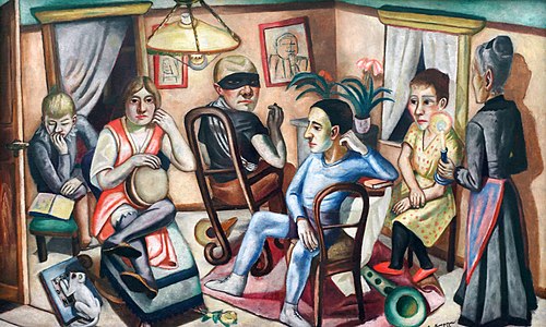 Before the Masked Ball, 1922, Max Beckmann