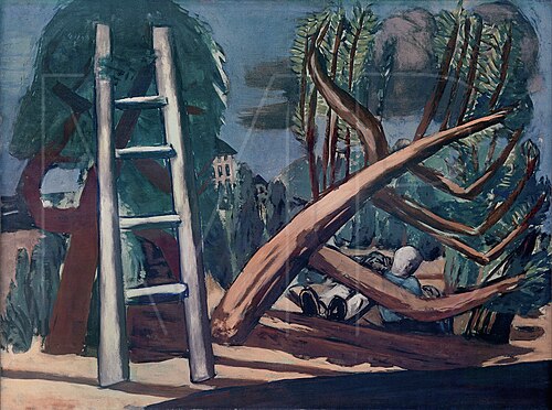 Large Thunderstorm Landscape, 1932, Max Beckmann