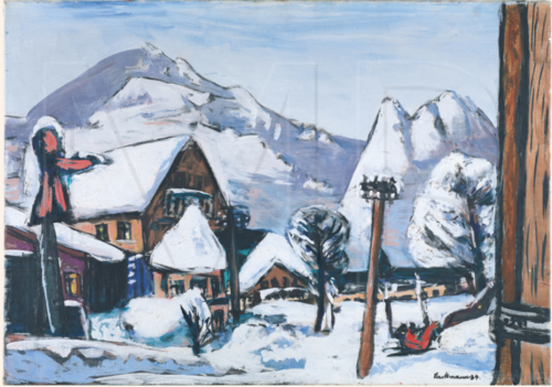Snow Landscape Garmisch, 1934, Max Beckmann