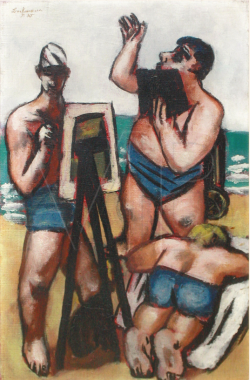 Artist at the Beach, 1930, Max Beckmann