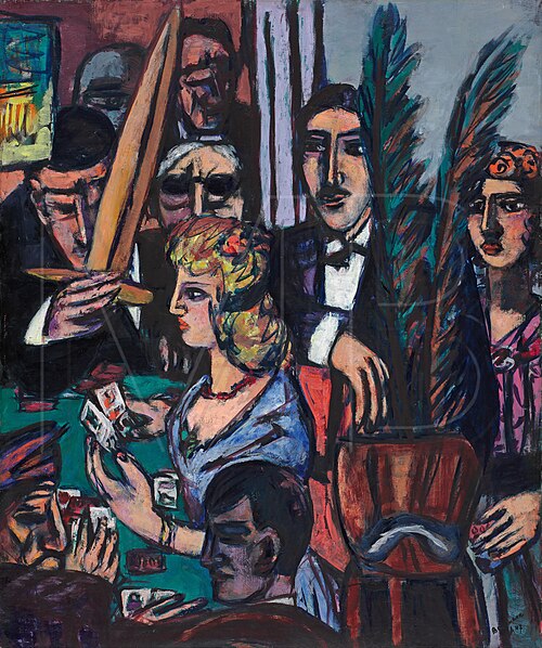 Baccarat, 1947, Max Beckmann