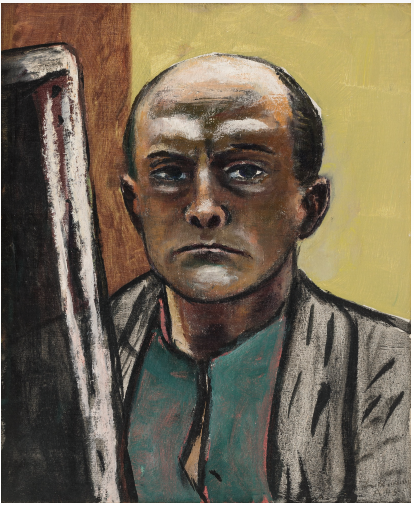 Self Portrait in Olive and Brown, 1945, Max Beckmann