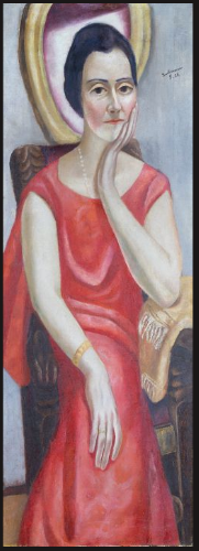 Portrait of Käthe von Porada, 1924, Max Beckmann