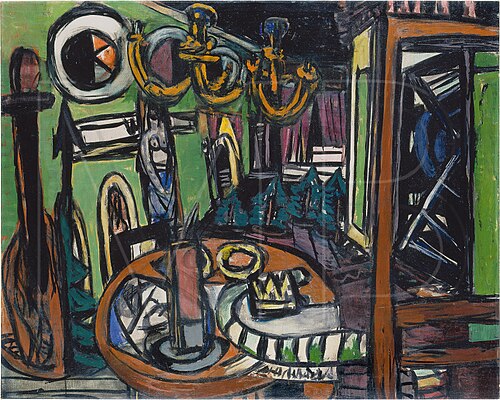 Backstage, 1950, Max Beckmann