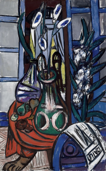 Large Still Life Interior (Blue), 1949, Max Beckmann