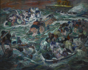 Sinking of the Titanic, 1912, Max Beckmann