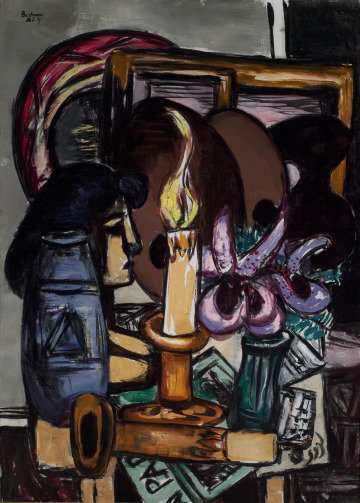 Still Life with Two Large Candles, 1947, Max Beckmann