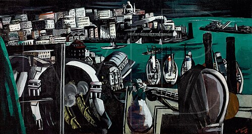 The Harbor of Genoa, 1927, Max Beckmann
