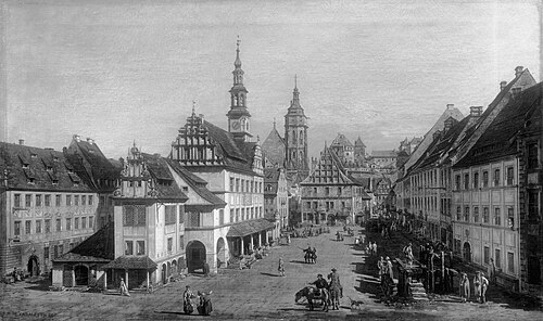 The market-place of Pirna, , Bernardo Bellotto