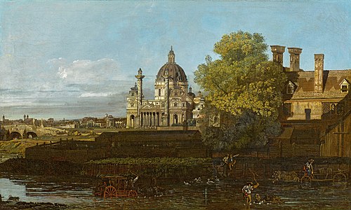 View of Vienna with St. Charles's Church, 1758, Bernardo Bellotto