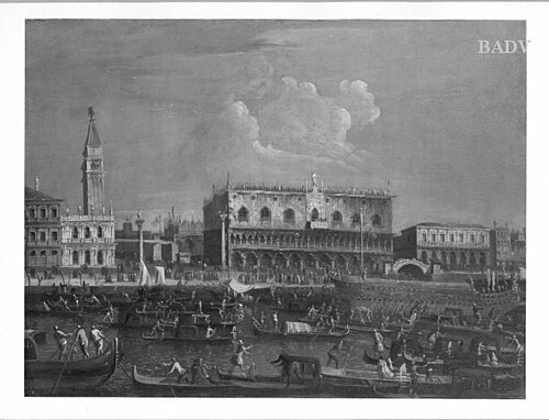 Venedig (Vermählung des Dogen mit dem Meer), 1727, Bernardo Bellotto