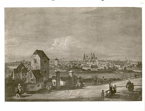 Ansicht von München, 1758, Bernardo Bellotto