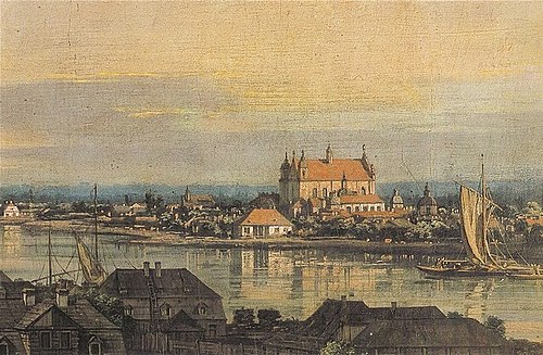 View of Praga with Bernardine church, 1772, Bernardo Bellotto