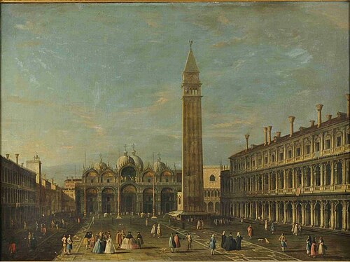 La Place Saint-Marc à Venise, 1800, Bernardo Bellotto