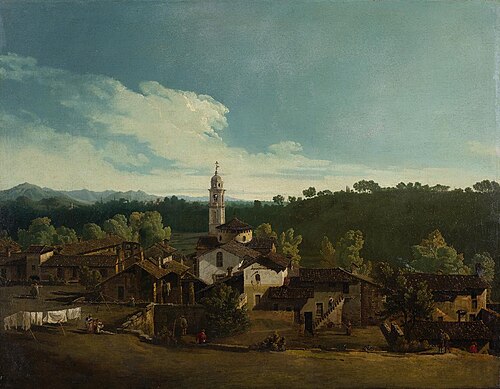 Veduta di Gazzada, 1744, Bernardo Bellotto