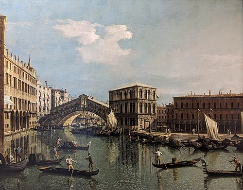 Le Pont du Rialto, 1737, Bernardo Bellotto