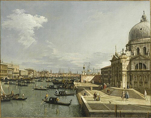 L'Entrée du Grand Canal et l'église de la Salute à Venise, 1800, Bernardo Bellotto