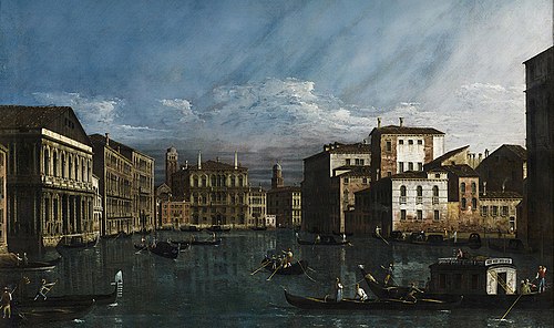 Le Grand Canal à Venise, 1736, Bernardo Bellotto