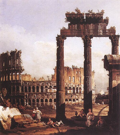 Capriccio romain, 1743, Bernardo Bellotto