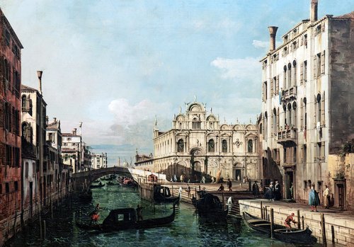 Rio dei Mendicanti et la Scuola di San Marco, 1740, Bernardo Bellotto