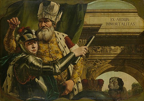 Allegory Ex Arduis Immortalitas, 1762, Bernardo Bellotto