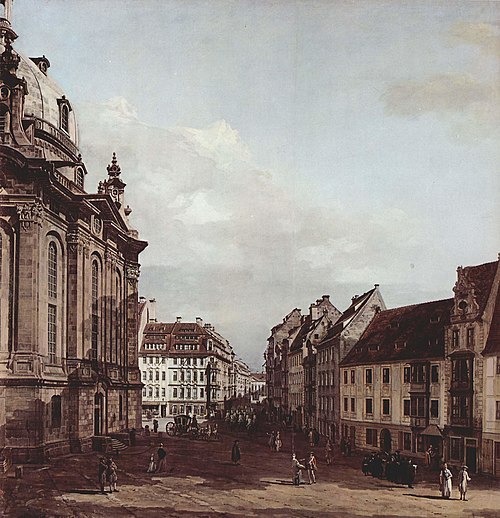 The Frauenkirche in Dresden, 1751, Bernardo Bellotto