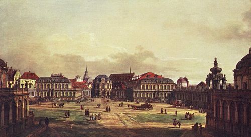 The Zwinger in Dresden, 1751, Bernardo Bellotto