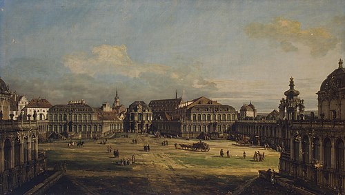 Zwinger in Dresden, 1752, Bernardo Bellotto