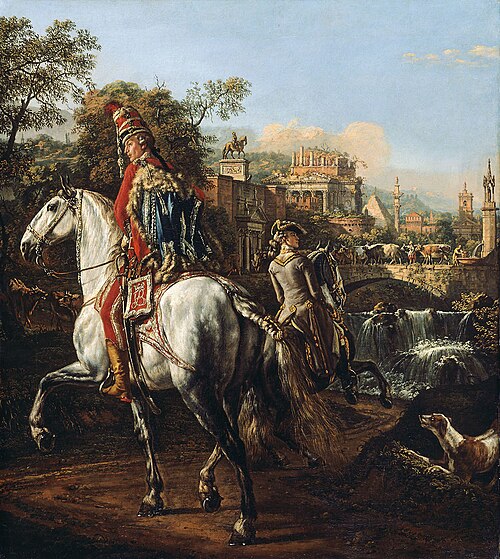 Equestrian Portrait of a Hussar Officer, 1773, Bernardo Bellotto