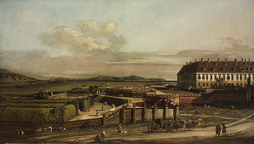 Schlosshof Castle as, 1758, Bernardo Bellotto