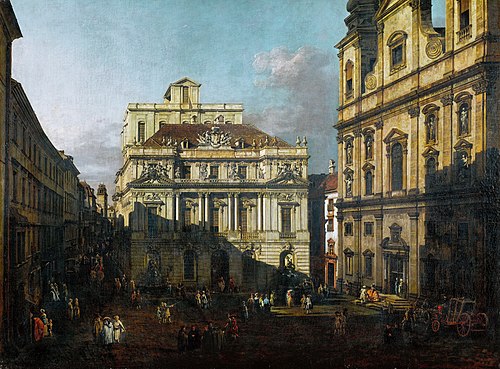 Universitätsplatz in Vienna, 1758, Bernardo Bellotto