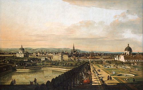 Vue de Vienne de Belvedere, 1800, Bernardo Bellotto