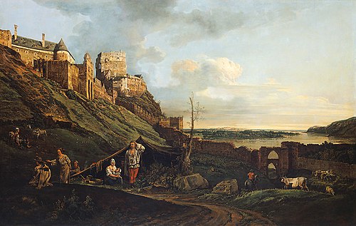 Die Ruine Theben an der March, 1758, Bernardo Bellotto