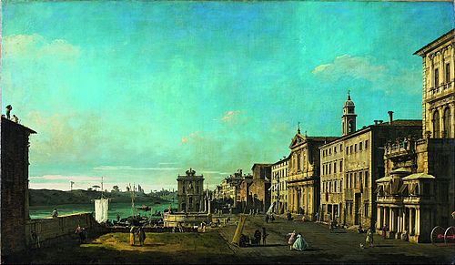 View of Via di Ripetta in Rome, 1742, Bernardo Bellotto