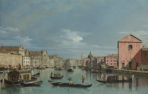 Le Grand Canal devant Santa Croce, 1738, Bernardo Bellotto