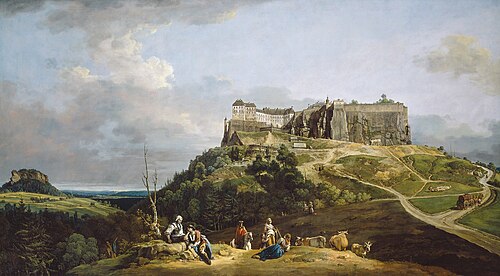 The Fortress of Königstein, 1756, Bernardo Bellotto