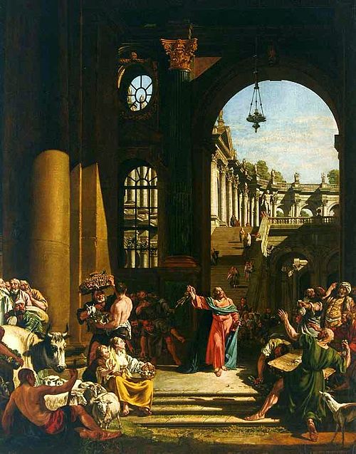 Jesus Cleansing the Temple, 1765, Bernardo Bellotto