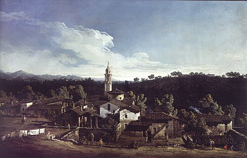 View of Gazzada near Varese, 1744, Bernardo Bellotto