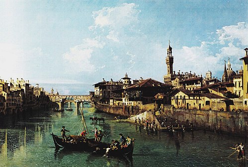 La Piazza d'Arno, , Bernardo Bellotto