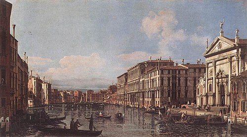 Vue du Grand Canal à San Stae, 1738, Bernardo Bellotto