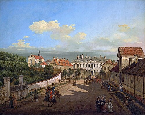 Le palais bleu à Varsovie., 1779, Bernardo Bellotto