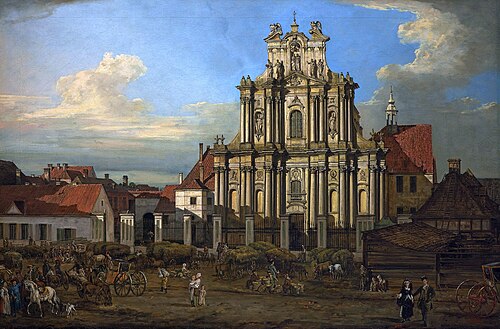 Visitationist Church in Warsaw, 1780, Bernardo Bellotto